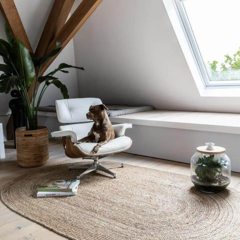 EVA Interior vloerkleed ovaal jute - naturel - 200 x 300 cm