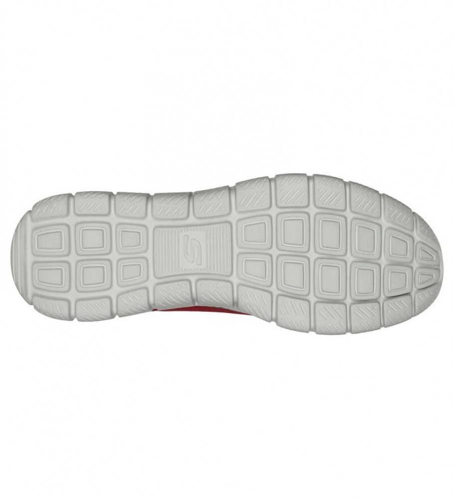 Tênis Skechers Track Broader, vermelho e preto