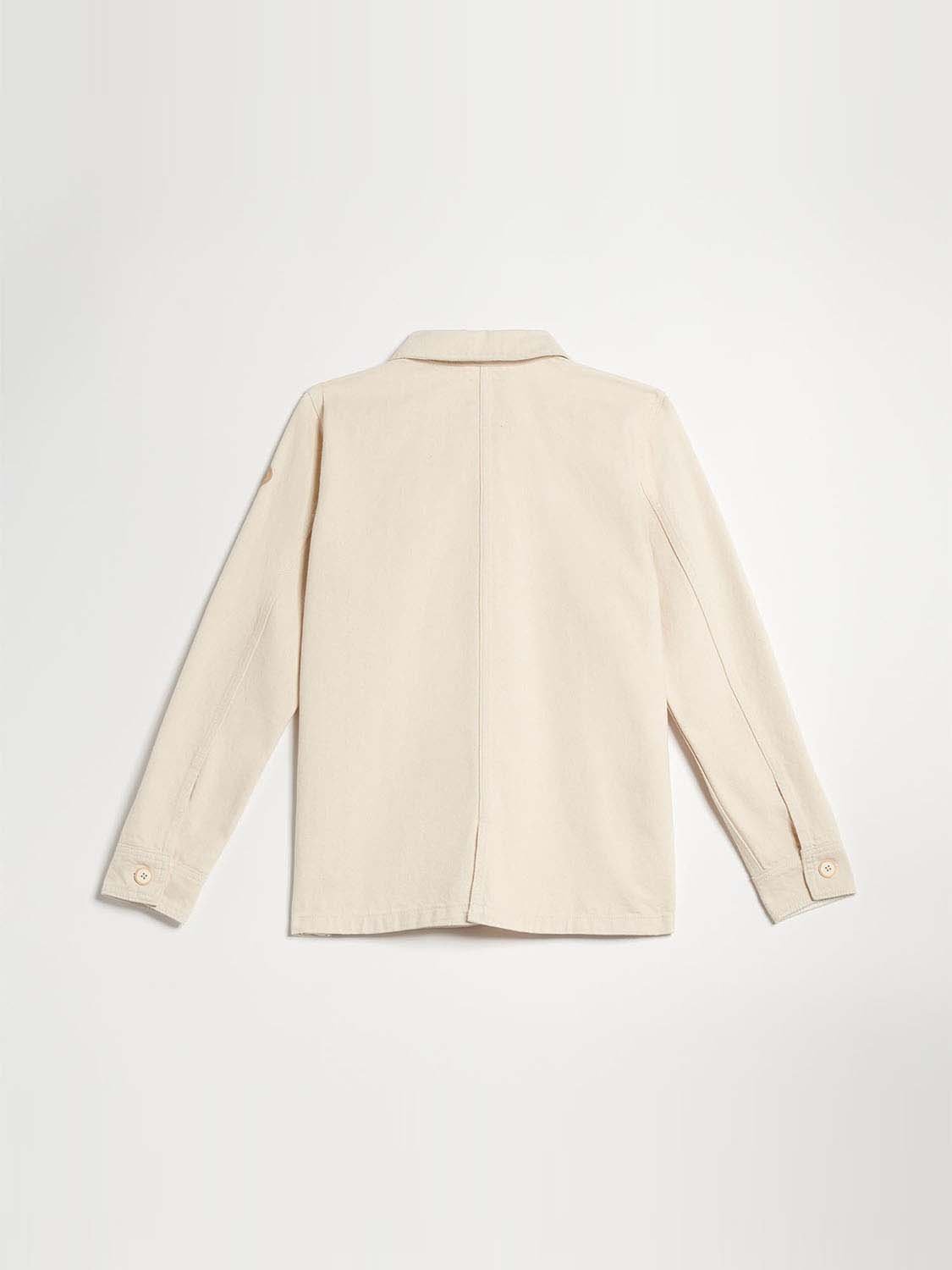 Veste Femme  Coton Biologique Blanc Cassé