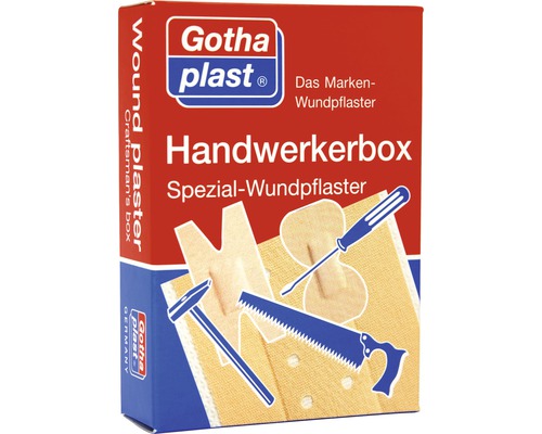 Gothaplast specialistische pleisters, vakdoos, set van 7 stuks.