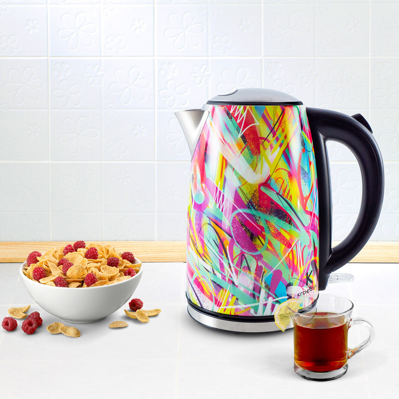 Kitchencook Bouilloire électrique chill multicolore
