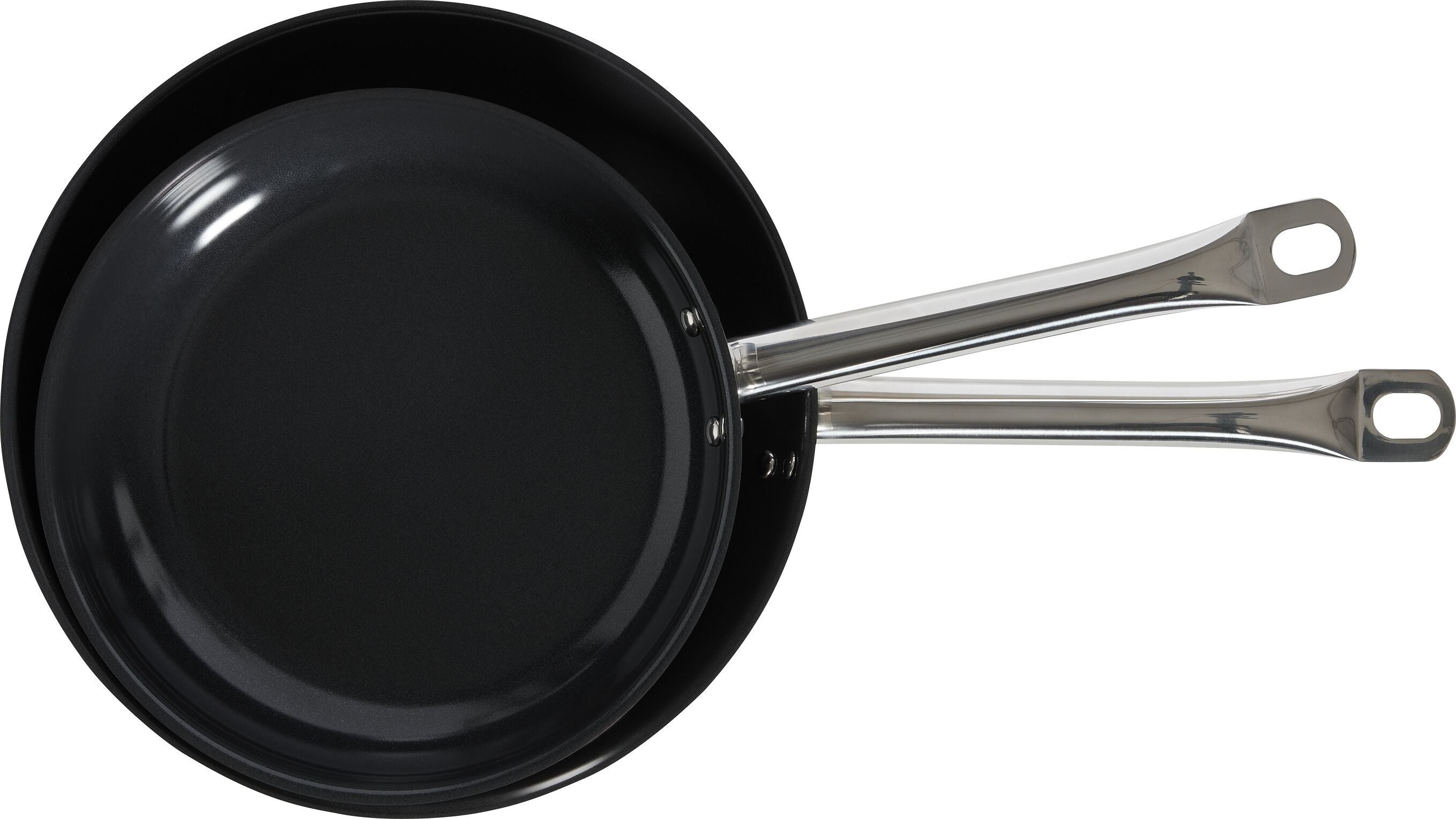 CULINARIO Bratpfannen-Set - Schwarz / Silber