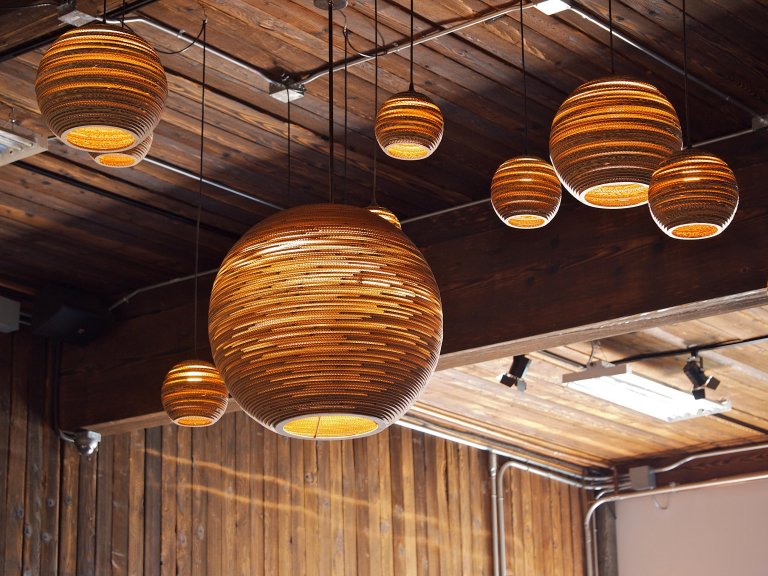Graypants Scraplights Moon 14 hanglamp Ø36 naturel