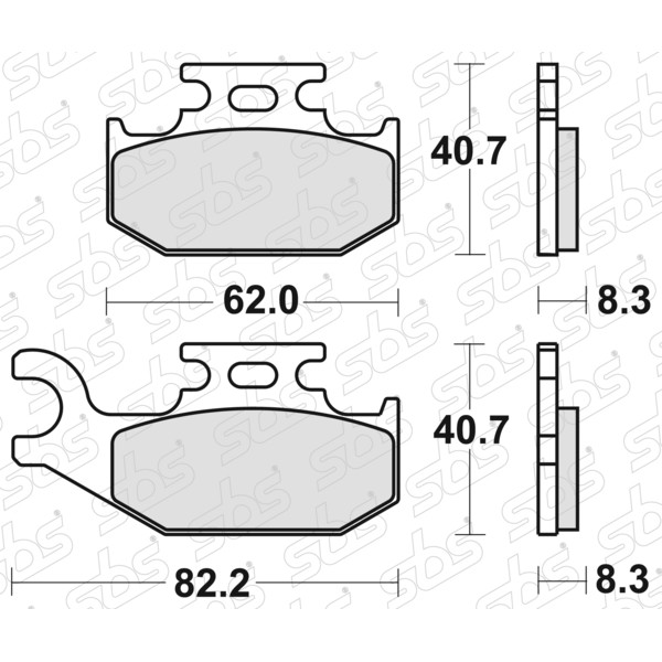 SBS - Plaquettes de frein 836 SI