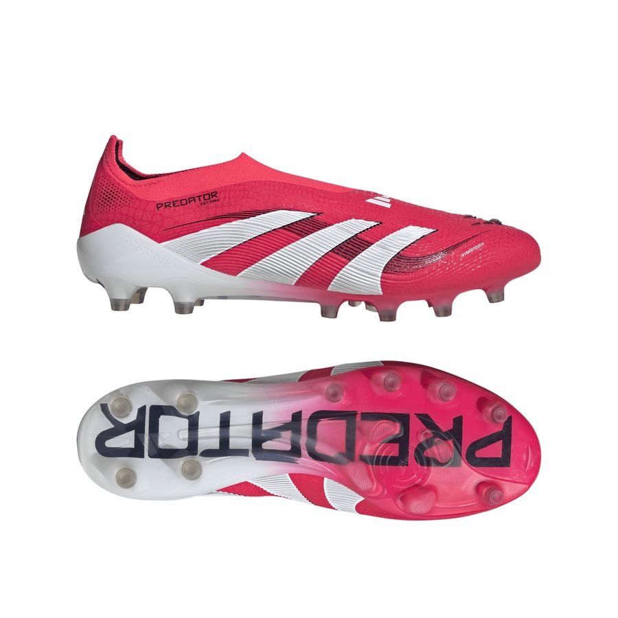 adidas Predator Elite Laceless AG Pure Victory - Lucid Red/Blanc/Noir