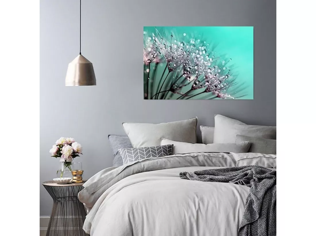 Tableau pissenlit et rosée - 50 x 70 cm