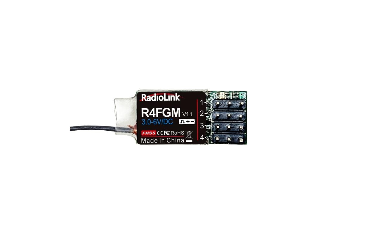 Empfänger R4FGM mini mit Gyro 4-KanalKleiner 2.4 GHz FHSS (GFSK) Empfänger für RC-Autos