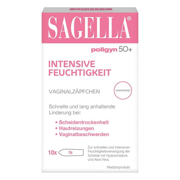 Sagella poligyn 50 + intensive Feuchtigkeit Ovula, 10 St