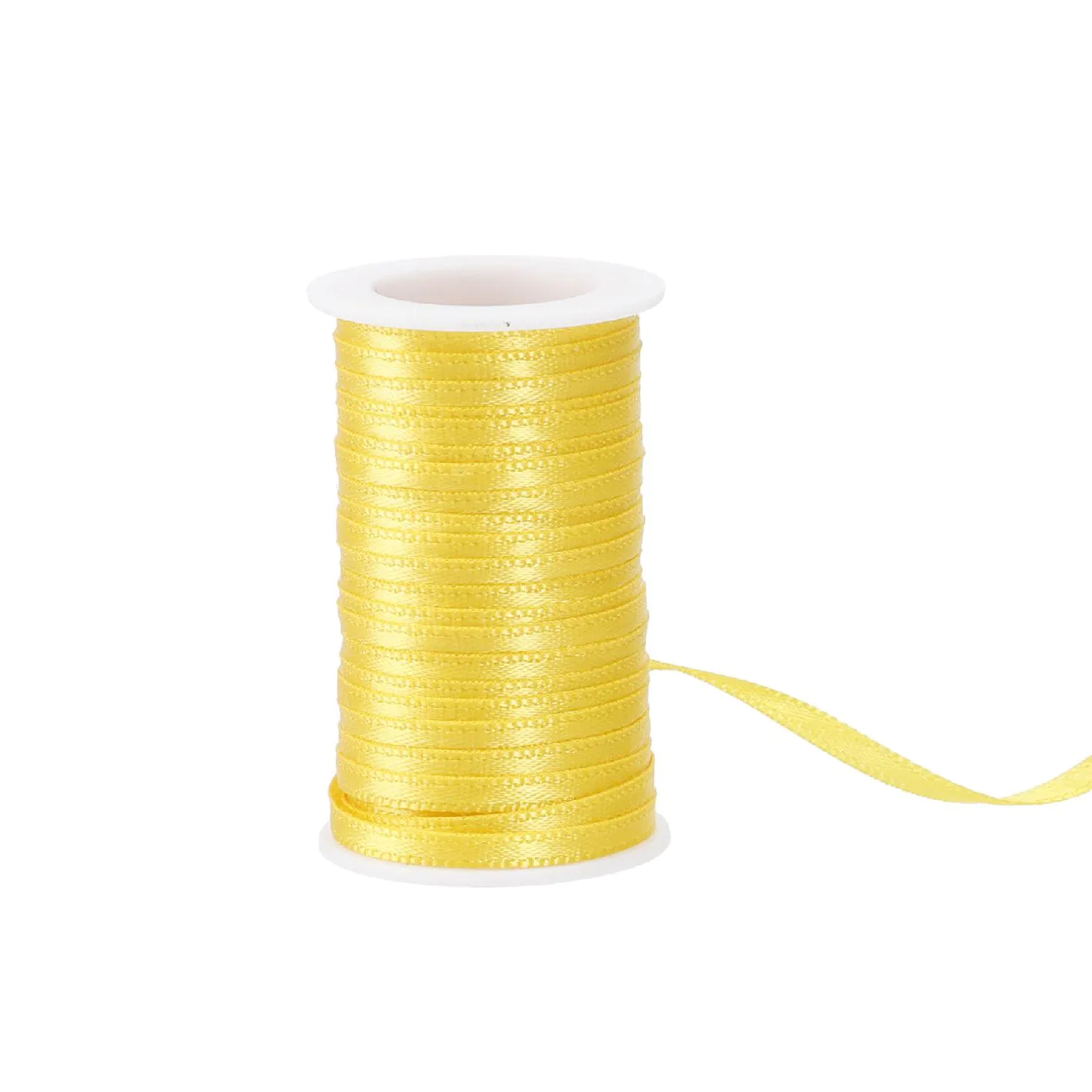 Geschenkband Satin, gelb, 3mm x 10m