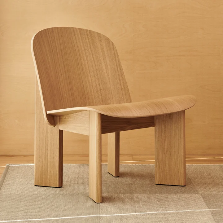HAY - Chisel Lounge Chair, Eiche