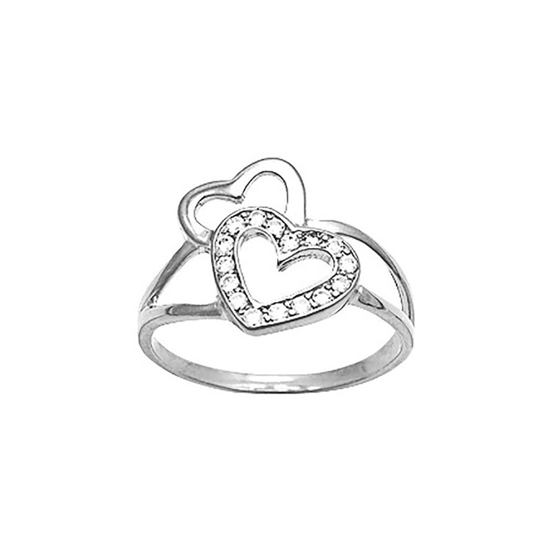 Bague femme - Oxyde de zirconium - Argent 925