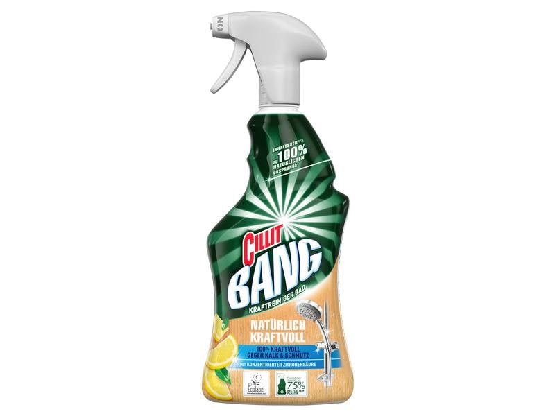 Cillit Bang Badreiniger   Natürlicher Kraftreiniger 750 ml Reinigungsspray für das Badezimmer