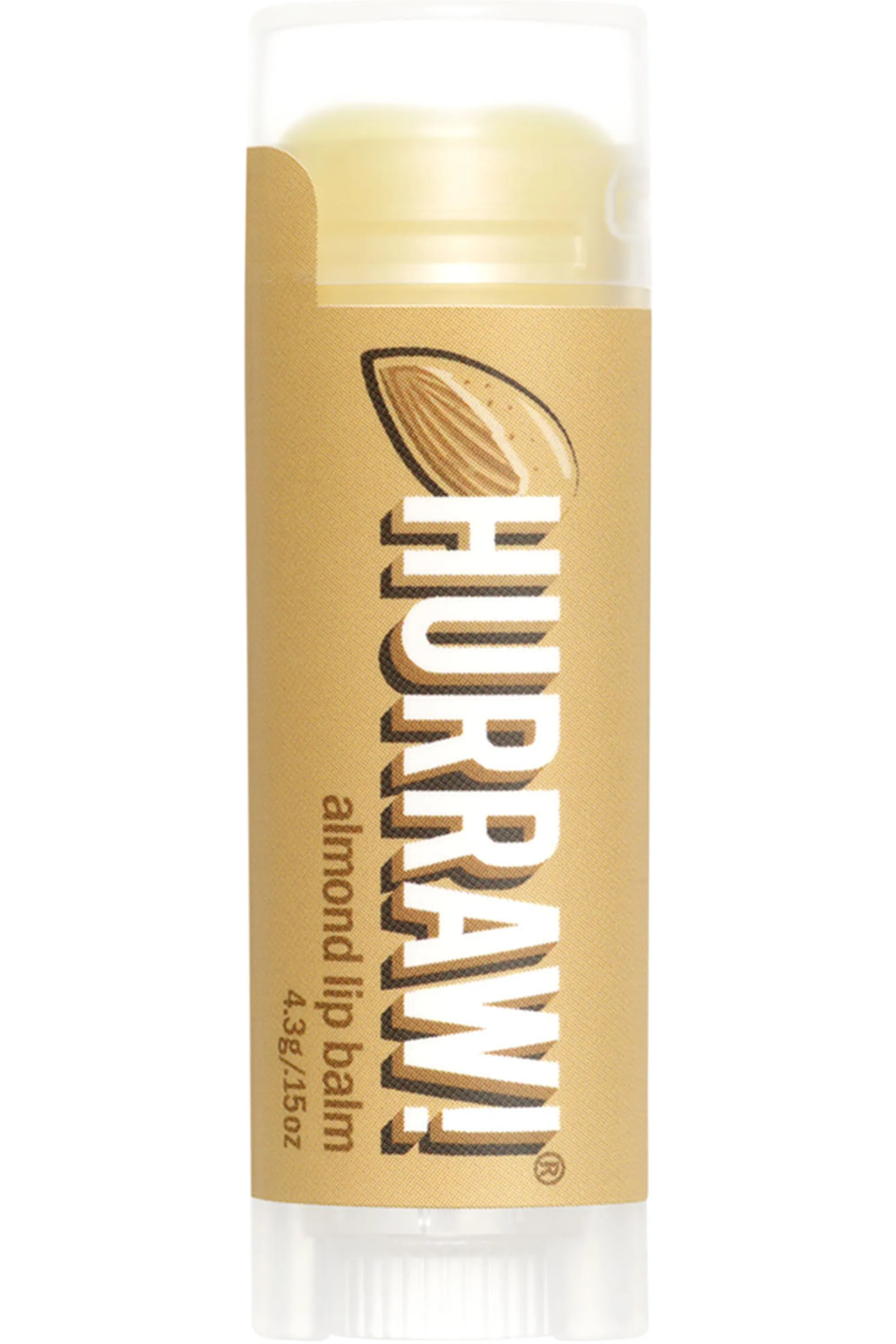 Hurraw! Baume à lèvres naturel Amande-4.9 g