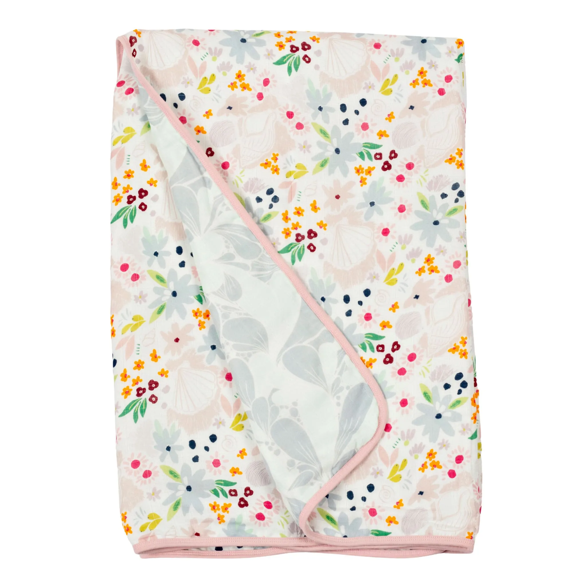Loulou Lollipop Courtepointe Mousseline Deluxe - Coquillage Floral