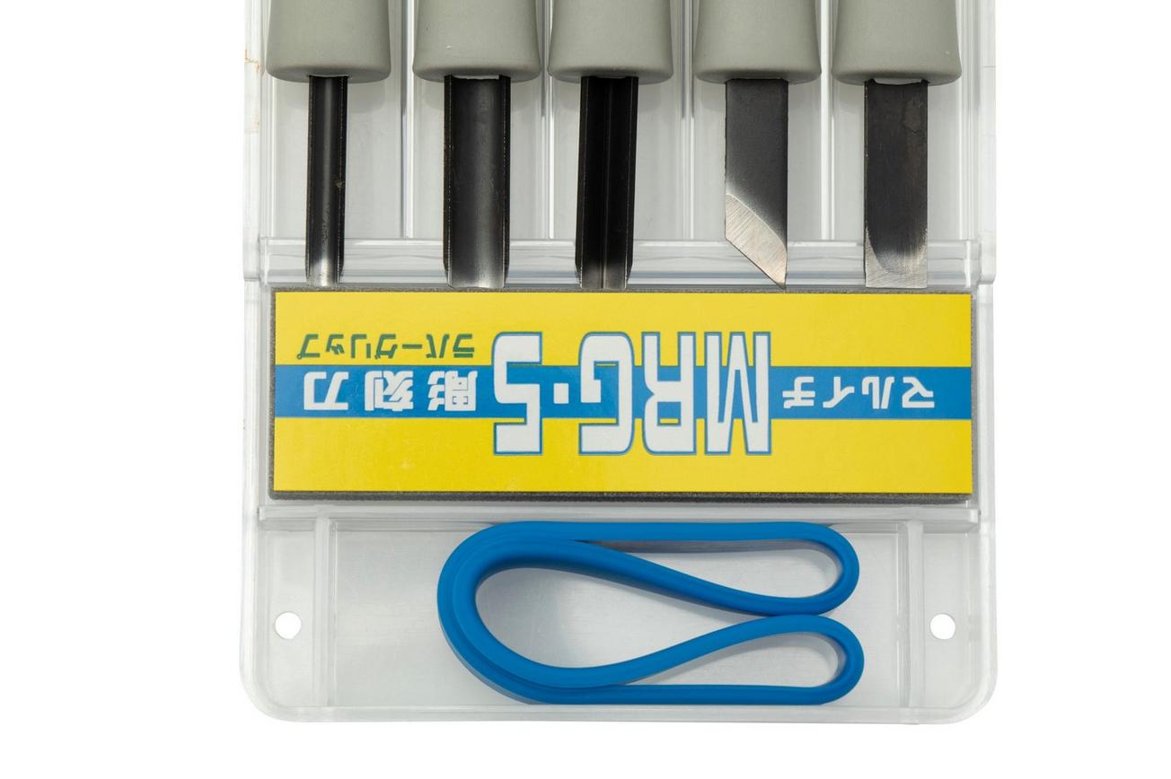 Yoshiharu MRG-5 Maruichi Japanse houtsnijmessen, set van 5