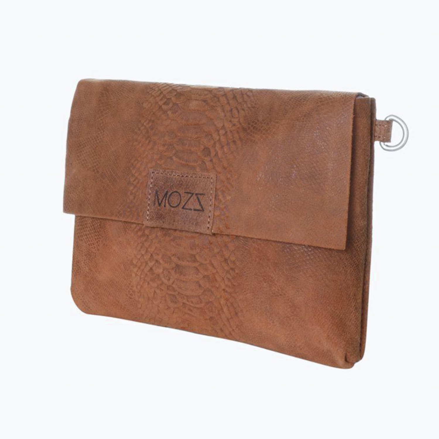Mozz Luieretui Crossbody Suede snake cognac