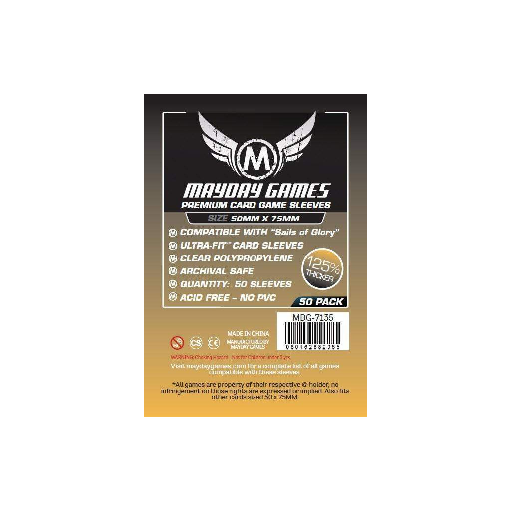Mayday - Card Sleeves - Premium - Sails of Glory - 50x75 mm - 50p