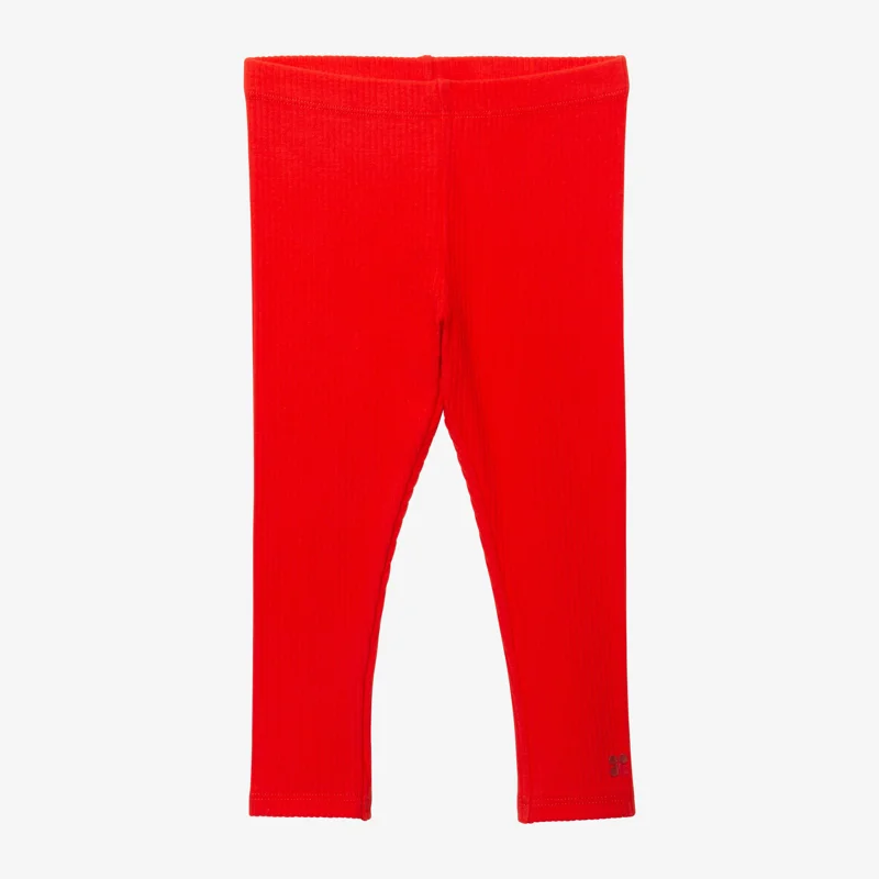Legging bébé fille rouge côtelé Catimini Rouge
