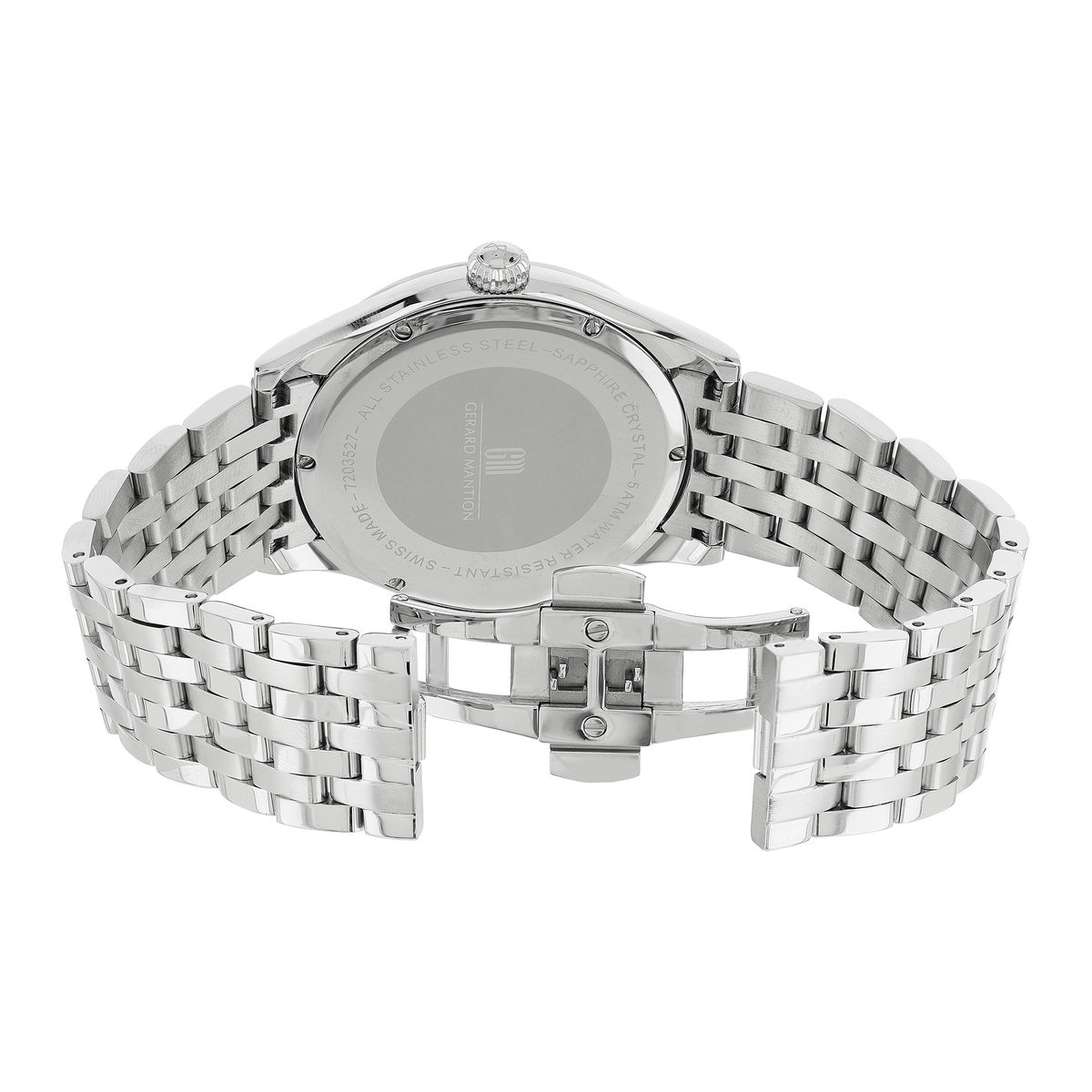 Montre MATY GM cadran gris bracelet acier