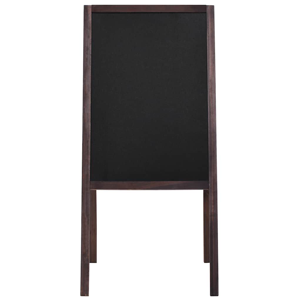 vidaXL Dubbelzijdig vloerkrijtbord cederhout 40 x 60 cm