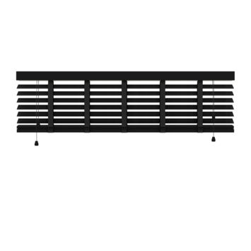 KARWEI houten jaloezie 50 mm matzwart (kleurnr. 947) 200x220 cm (bxh)