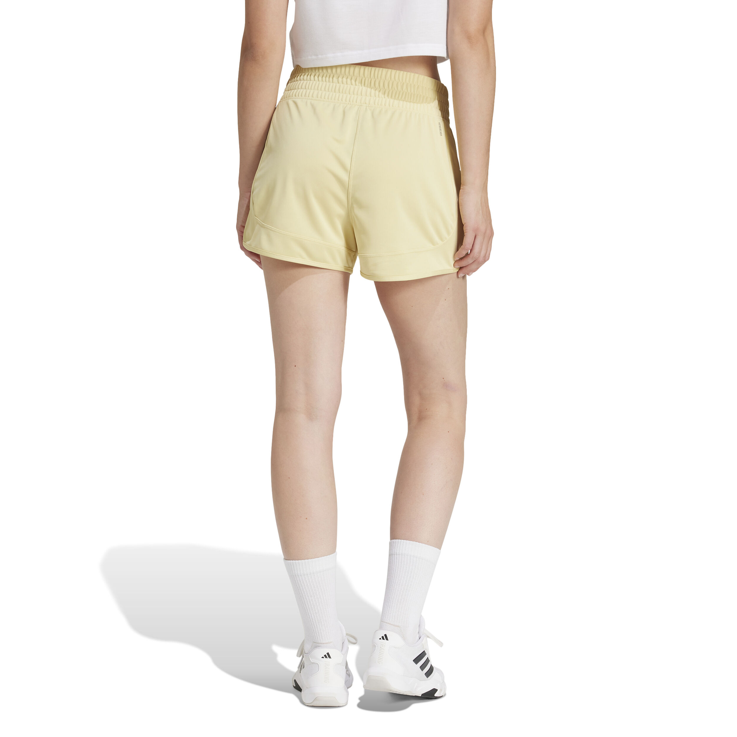 adidas Pacer Knit High 3in Shorts Femmes - Jaune
