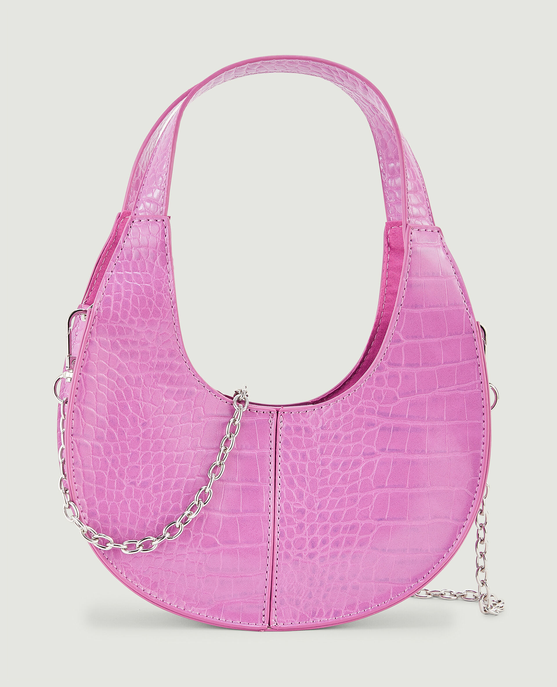 Sac rigide rond - Rose