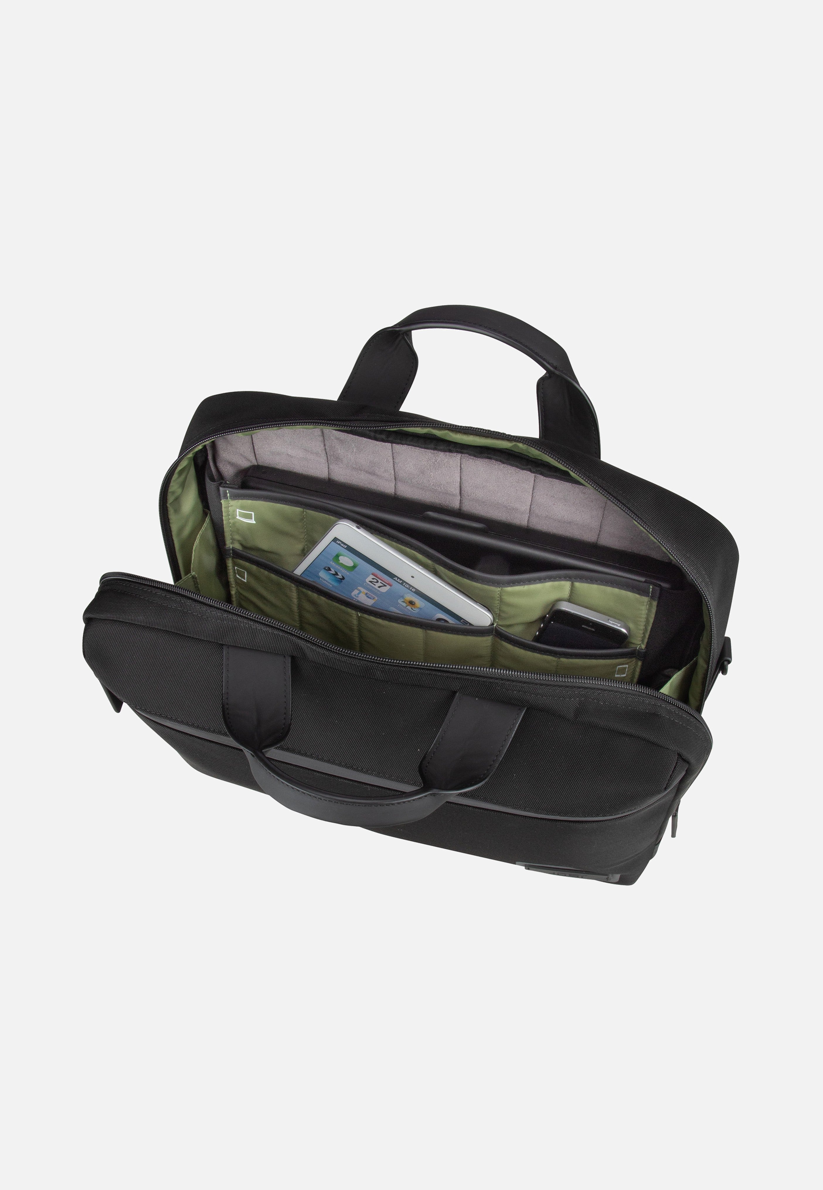 Tallinn Business Bag 1 Comp Black - Aktentasche