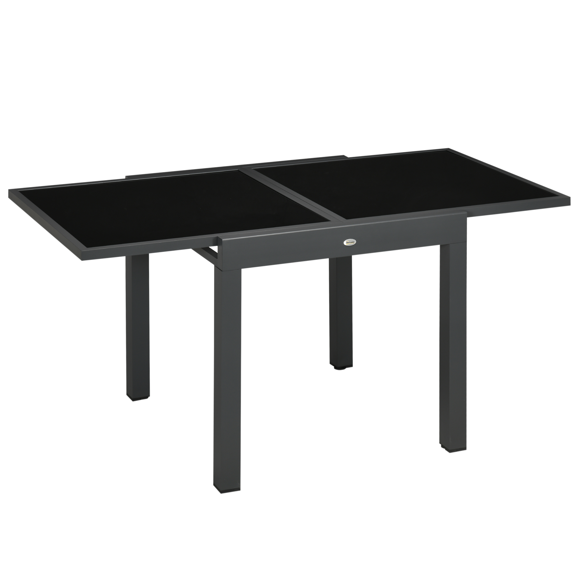 Mesa de jardim extensível em alumínio Outsunny