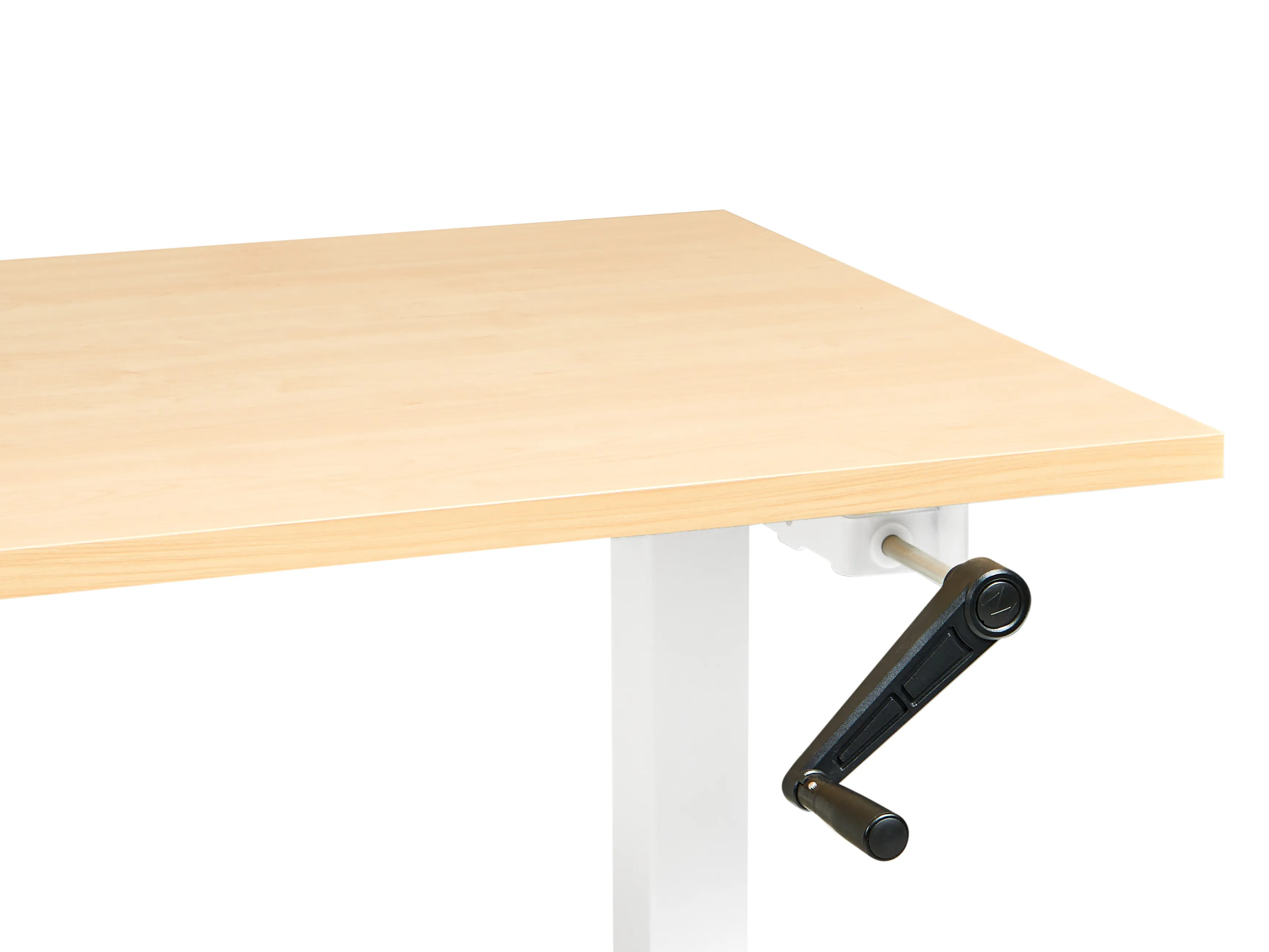 Handmatig verstelbaar sta-bureau DESTINES Lichtbruin/wit 160 cm 72 cm