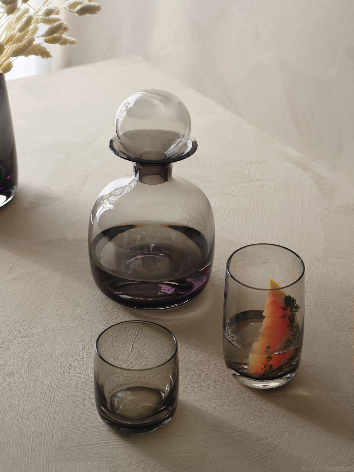 ASA Whiskyglas SARABI 6er Set - je 200 ml grau