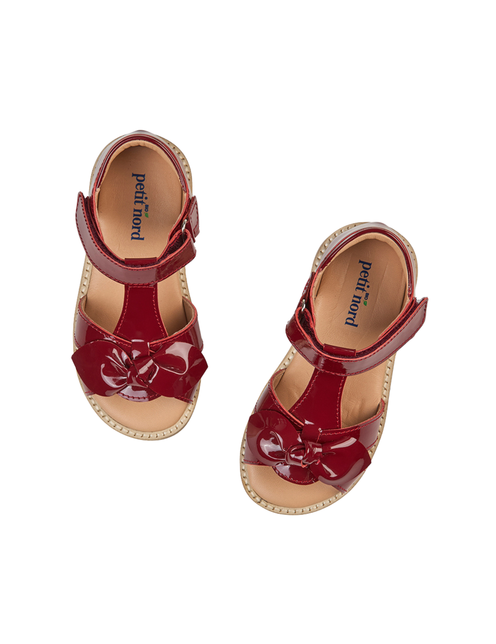 Bow Sandal - Cherry Patent