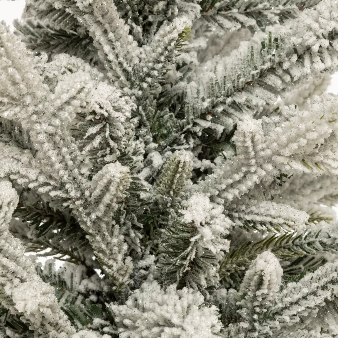 Sapin artificiel de Noël en pot (H70 cm) Frosty Vert enneigé