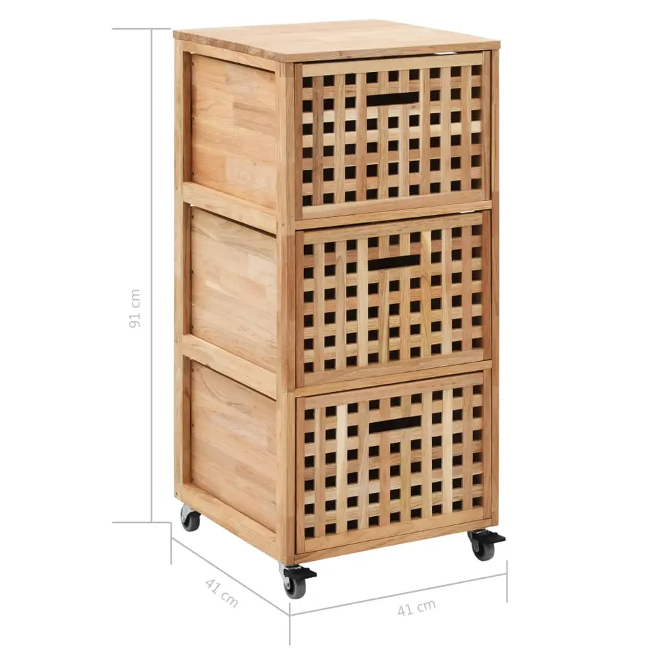 vidaXL - Opbergkastje - Bruin - Hout
