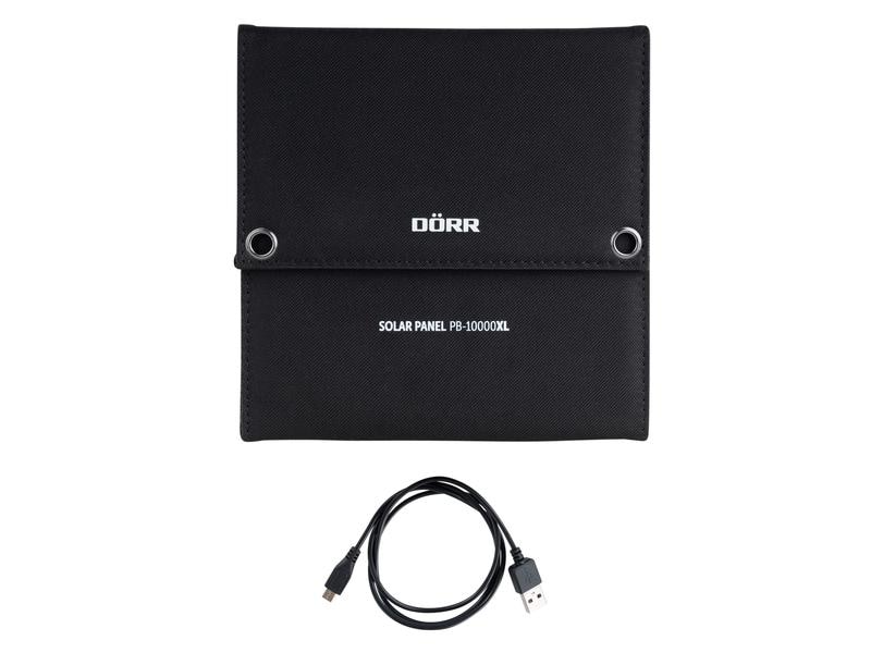 Dörr Kamera Solarpanel PB-10000 mAh 21W XL mit Powerbank Besonders leistungsstarke Energiequelle optimal für den autarken Einsatz