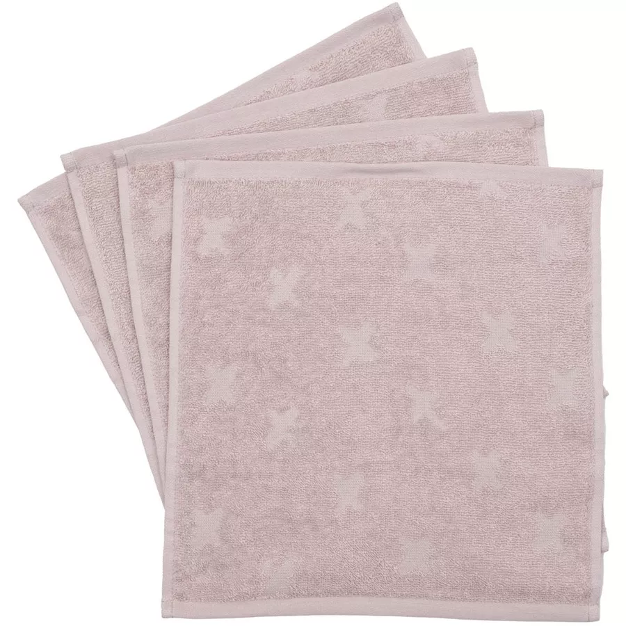 Müsli Waschlappen 4er-Pack Rosesugar