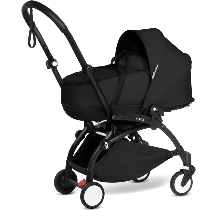 BABYZEN Kinderwagen YOYO2 0+ Black mit Liegewanne und Textilset Black