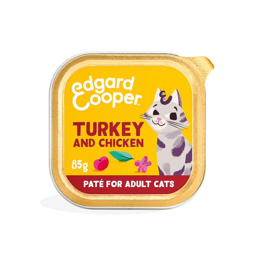 Edgard & Cooper Patê de Peru e Frango para Gatos Adultos