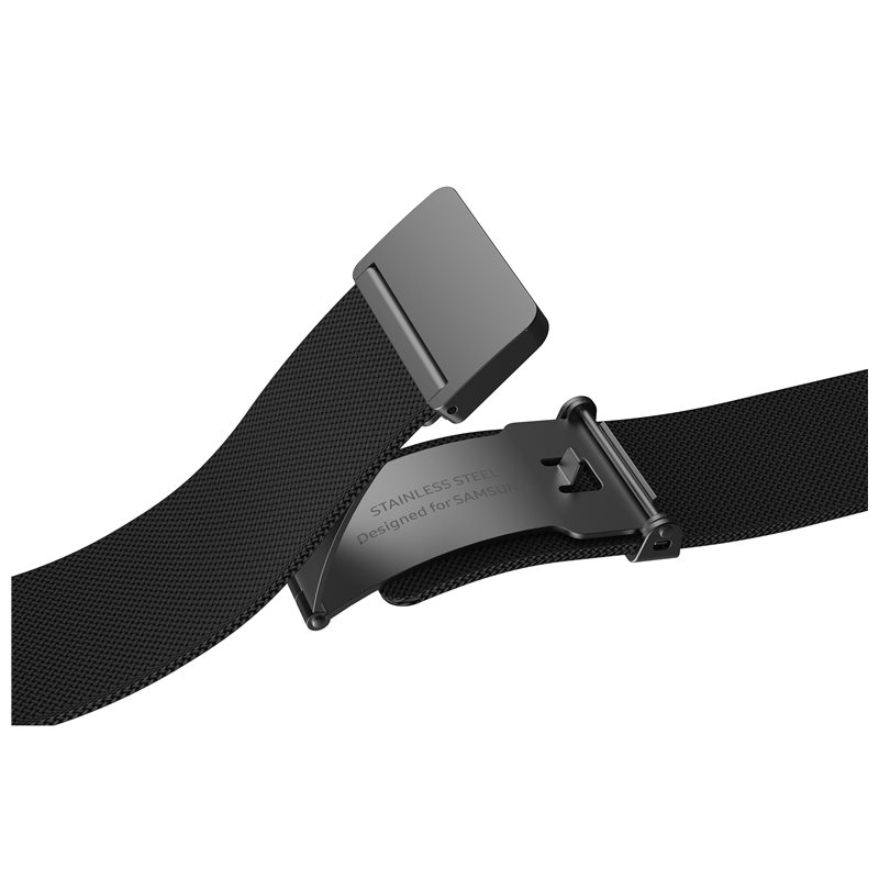 (S/M) Samsung - Galaxy Watch 5 (44mm) Metall Armband Milanaise 20mm (GP-TYR915HCABW) - Schwarz