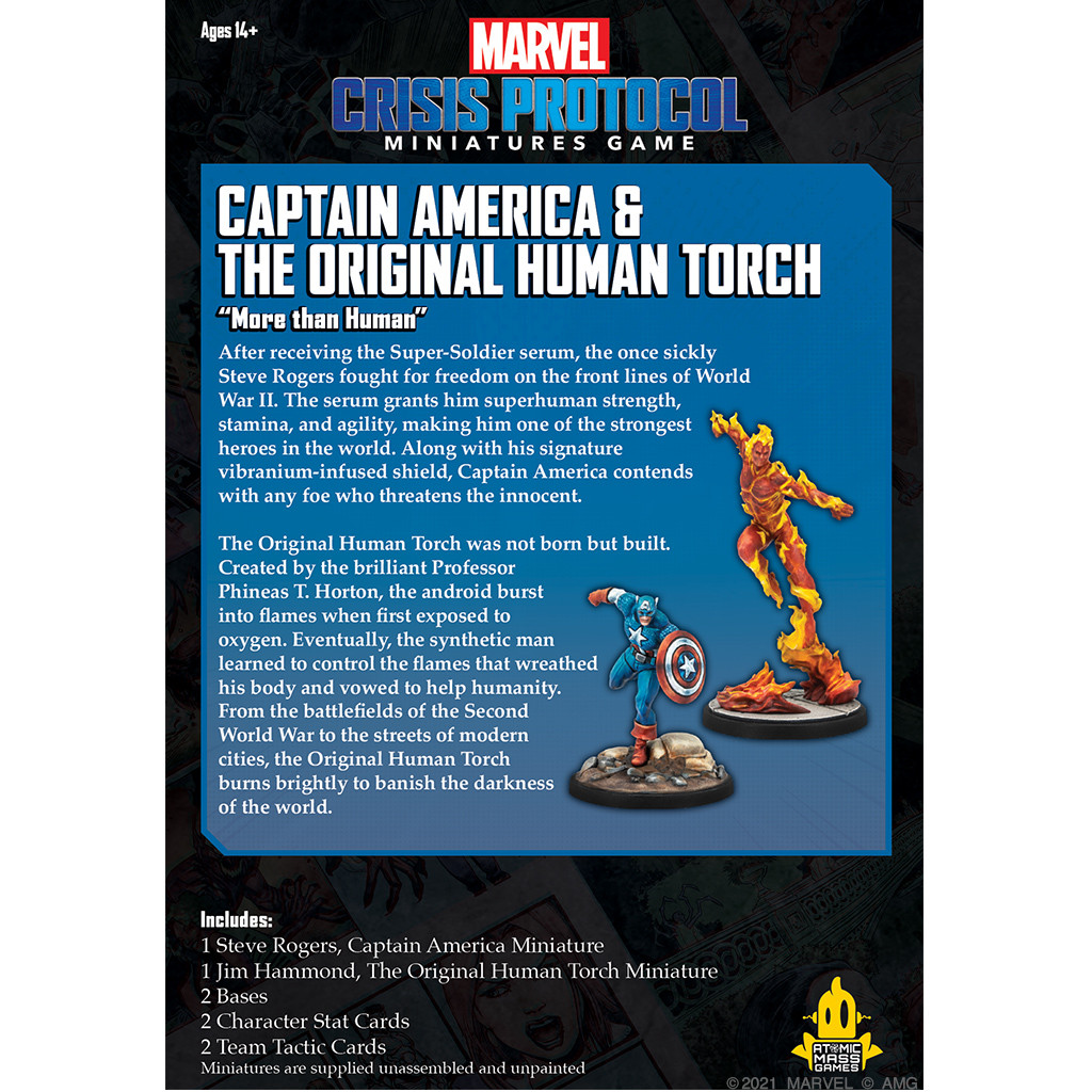 Marvel Crisis Protocol: Captain America & the Original Human Torch