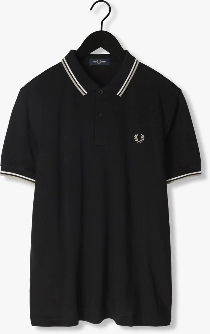 FRED PERRY zwarte fred perry polo the twin tipped fred perry shirt