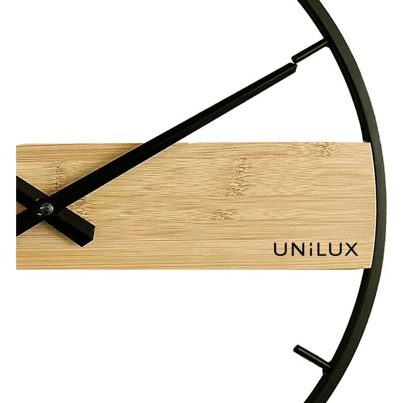 Pendule Circle Noir/bambou