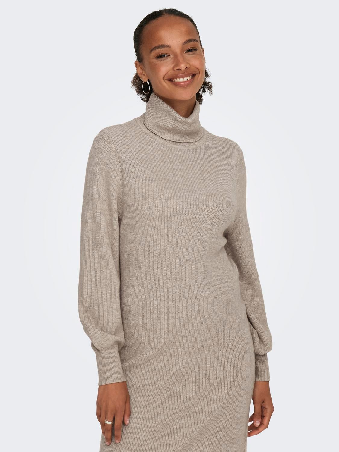 ONLSASHA Langes Kleid Mocha Meringue