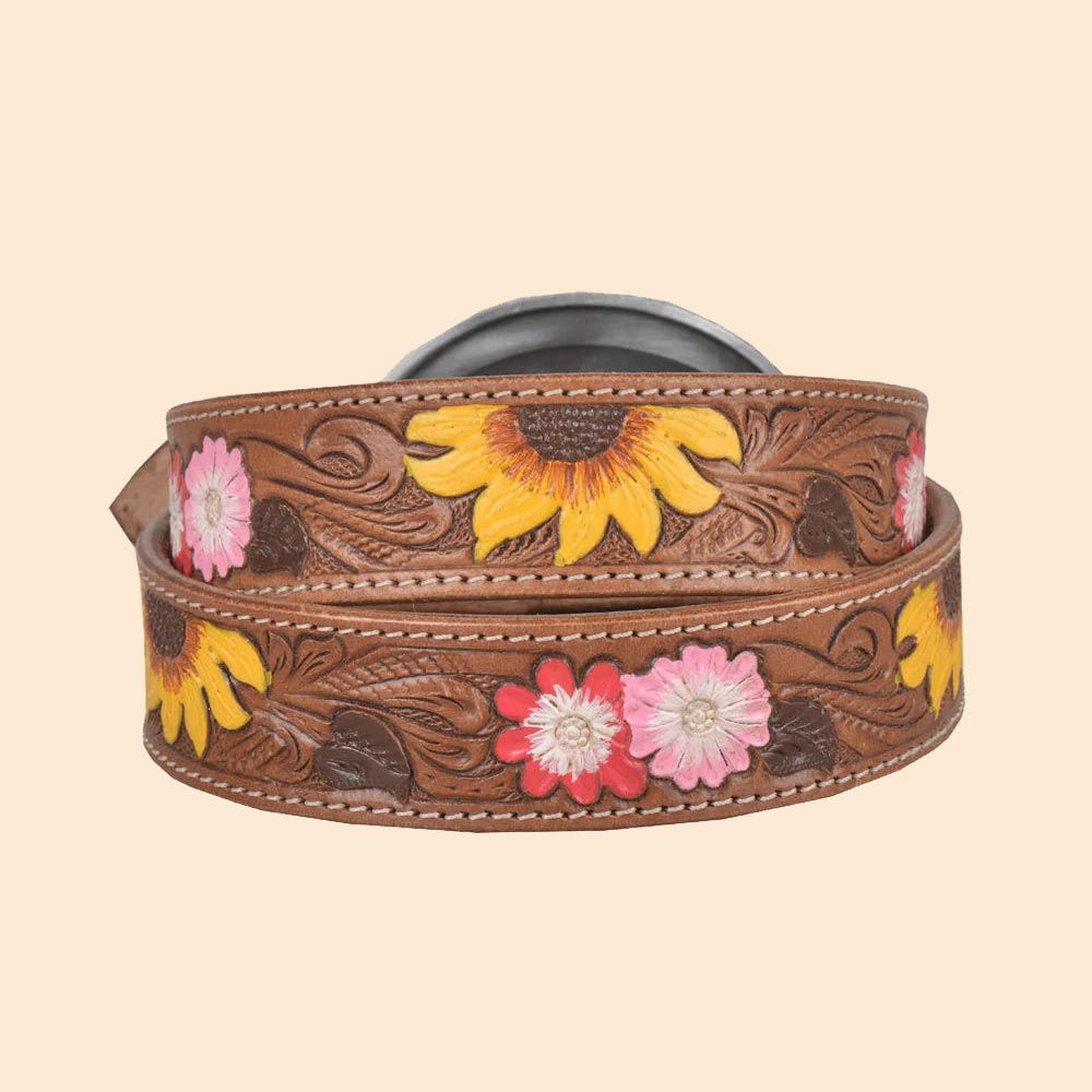Myra Bag Bouquet HandTooled Leather Belt