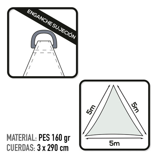 Jardim ativo triangular de poliéster Toldo