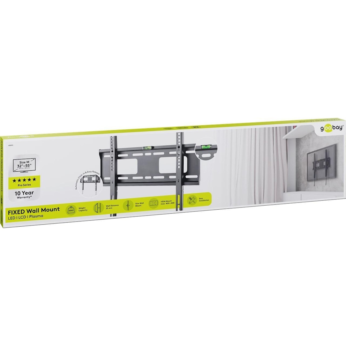 Goobay TV-veggfeste Pro FIXED (M)