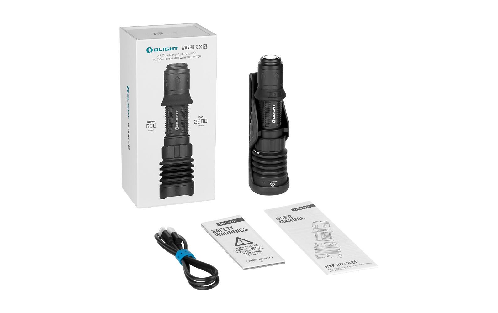 Taschenlampe Warrior X 4 Schwarz<br>Ultimative Lampe für Einsatzkräfte