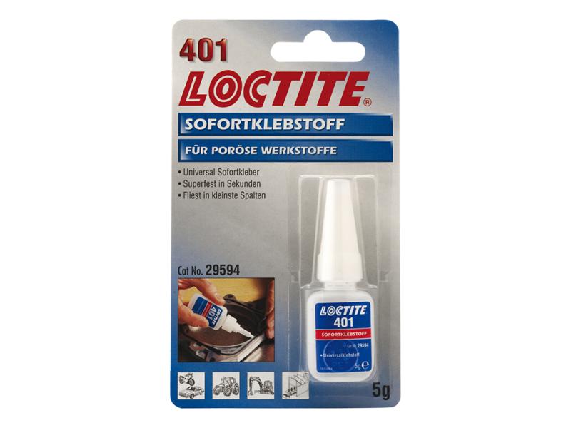 Loctite Klebstoff 401, 1 Stück, Transparent Für schnelle Reparaturen Loctite 401