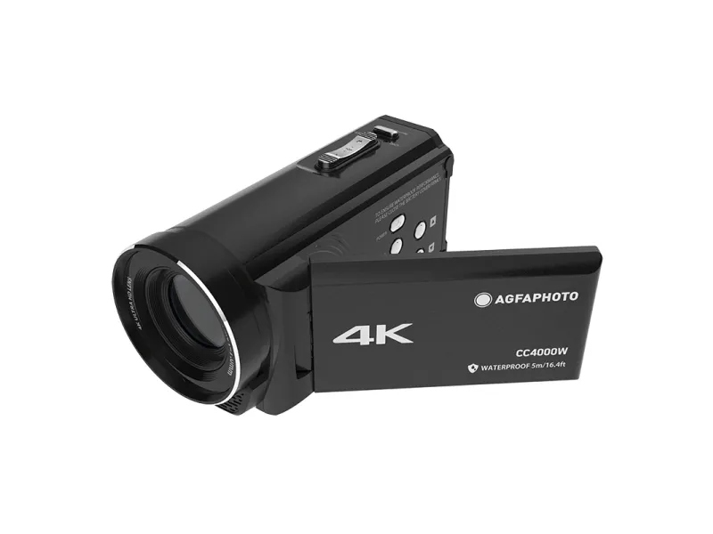 AgfaPhoto Realimove CC4000W - Videokamera - 4K - 24.0 MP - flashkort - undervands op til 5 m - sort