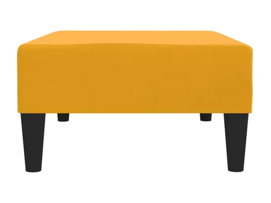Repose-pied Jaune 78x56x32 cm Velours